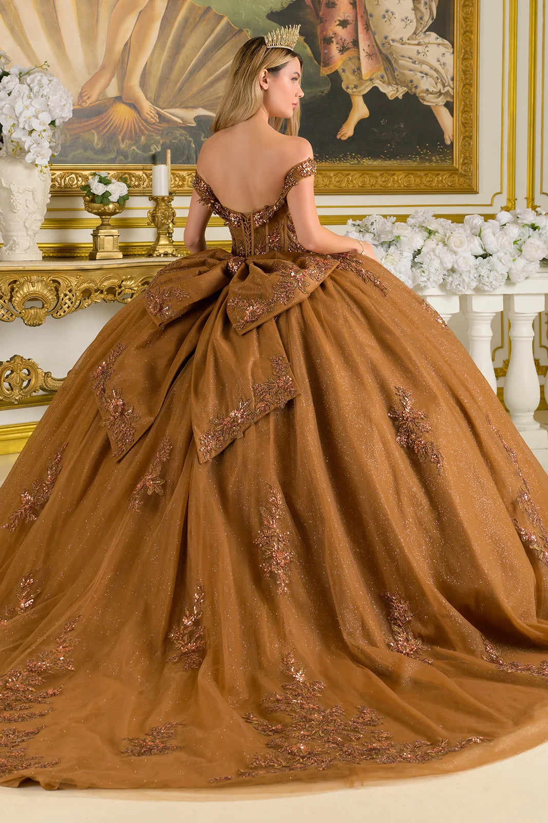 Vestido de XV Años Elizabeth K GL3811 - BROWN