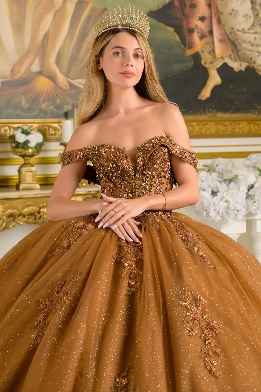 Vestido de XV Años Elizabeth K GL3811 - BROWN