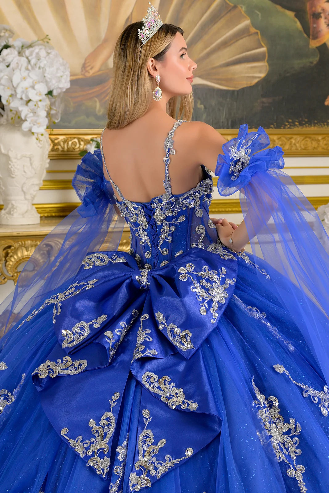 Vestido de XV Años Elizabeth K GL3813 - ROYAL BLUE/SILVER