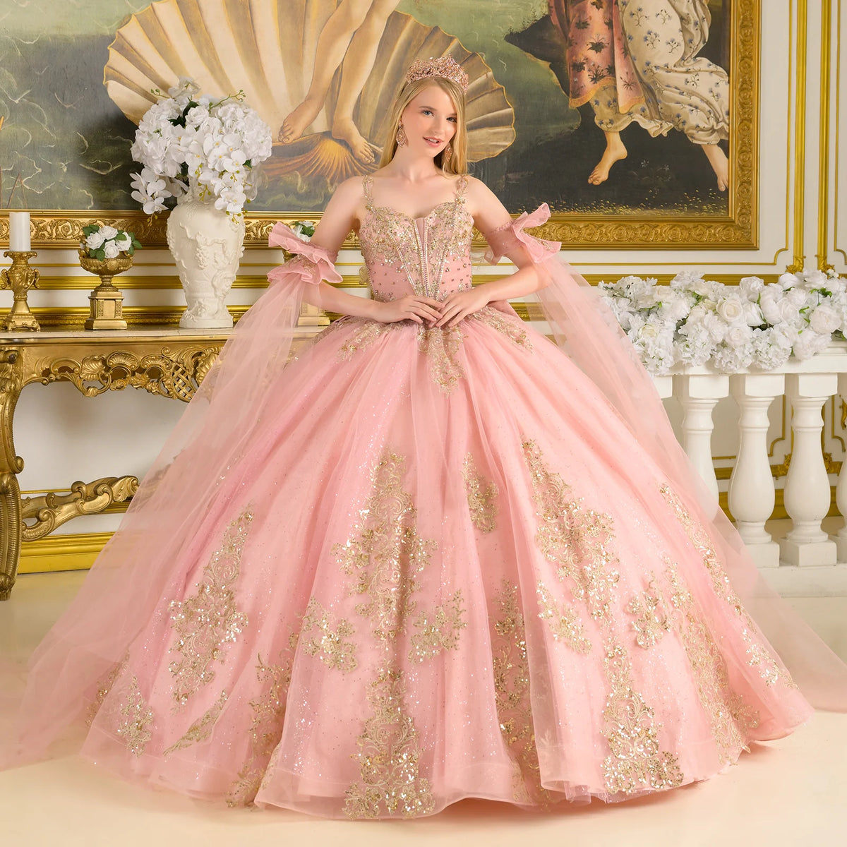 Vestido de XV Años Elizabeth K GL3814 - DUSTY ROSE