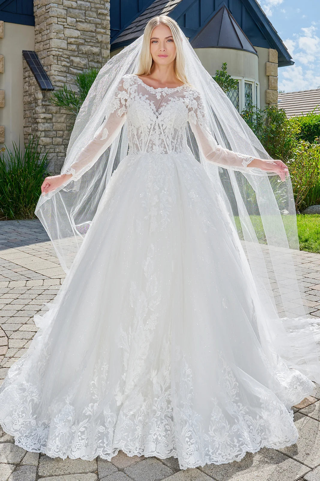 Vestido de Novia GLS by Gloria GL3823 - OFF WHITE