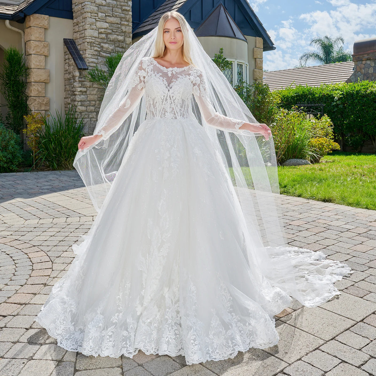 Vestido de Novia GLS by Gloria GL3823 - OFF WHITE