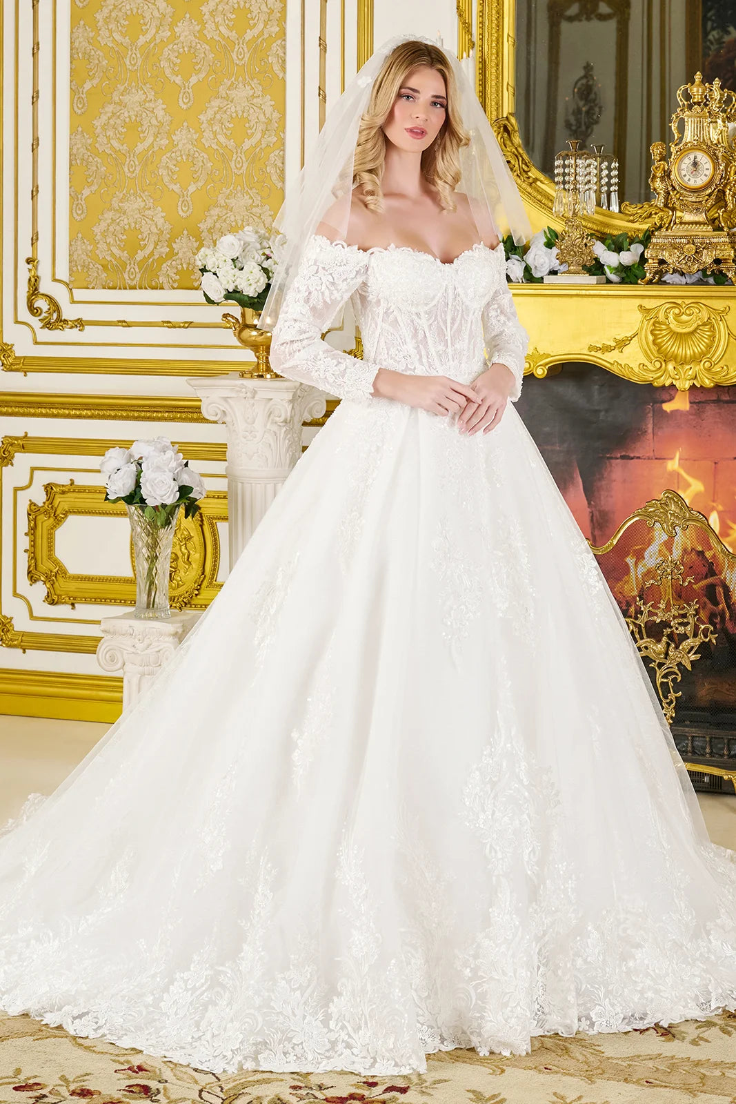 Vestido de Novia GLS by Gloria GL3824 - OFF WHITE
