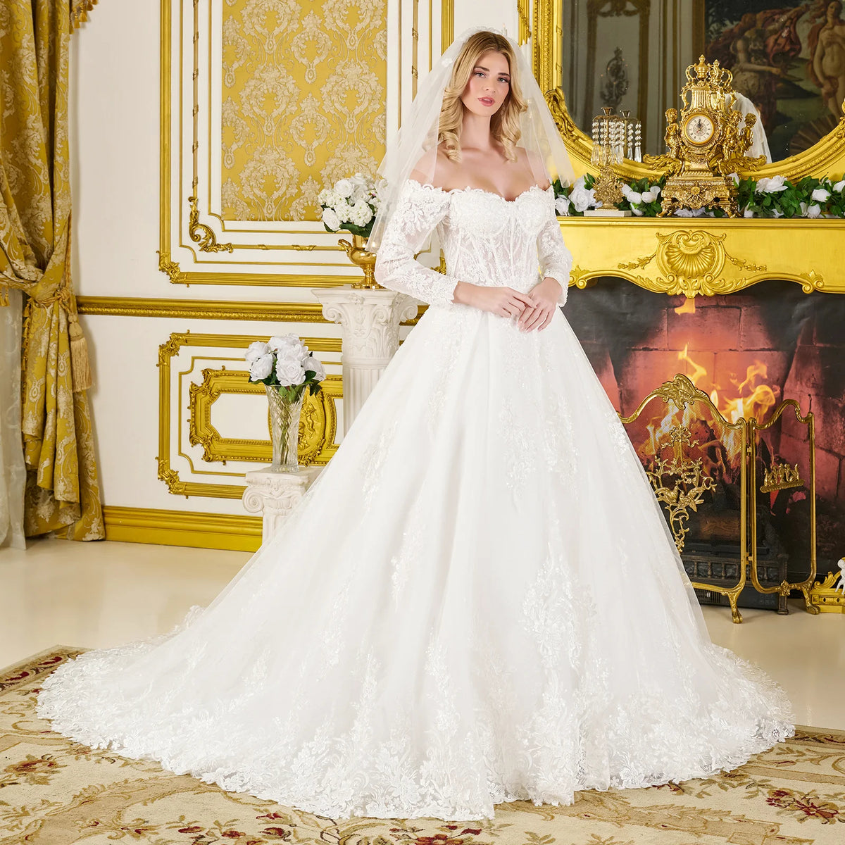 Vestido de Novia GLS by Gloria GL3824 - OFF WHITE