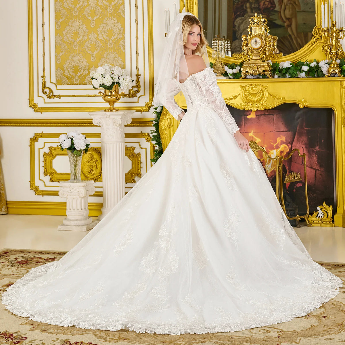 Vestido de Novia GLS by Gloria GL3824 - OFF WHITE