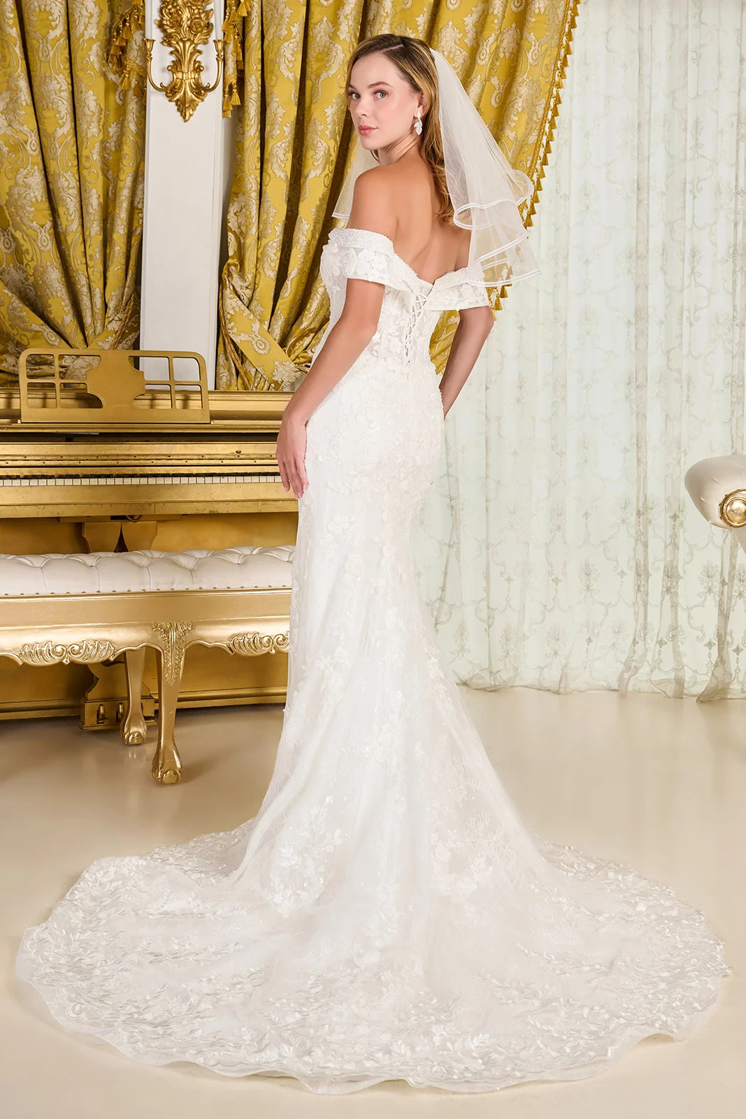 Vestido de Novia GLS by Gloria GL3827 - OFF WHITE
