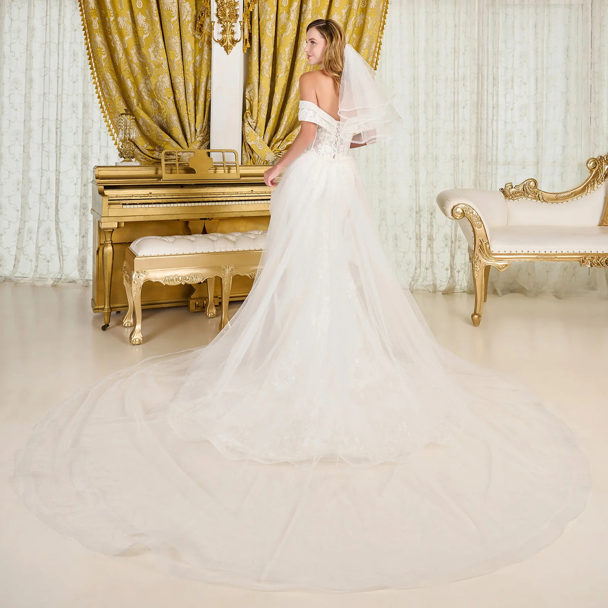 Vestido de Novia GLS by Gloria GL3827 - OFF WHITE