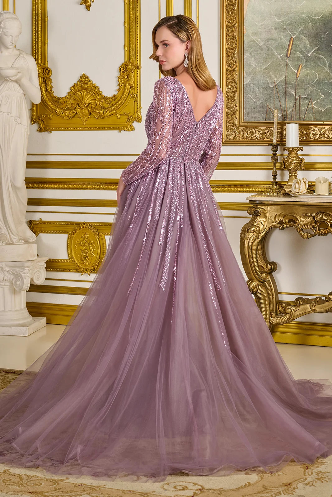 Vestido para Mamá de la Novia GLS by Gloria GL3832 - MAUVE