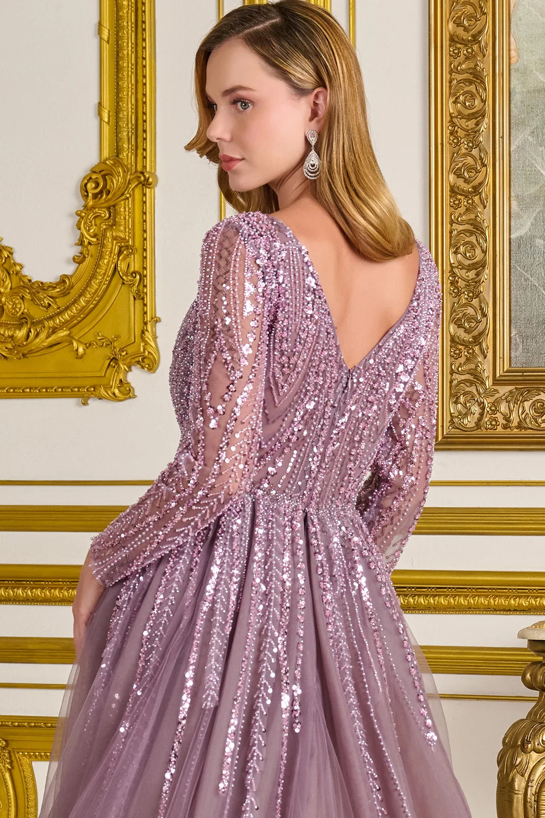 Vestido para Mamá de la Novia GLS by Gloria GL3832 - MAUVE