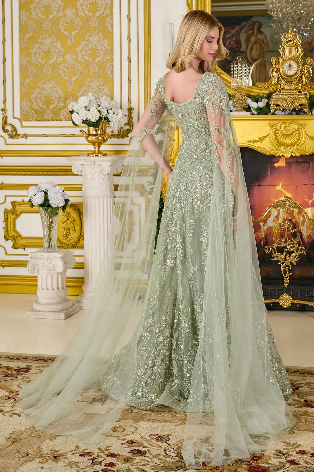 Vestido para Mamá de la Novia GLS by Gloria GL3838 - SAGE