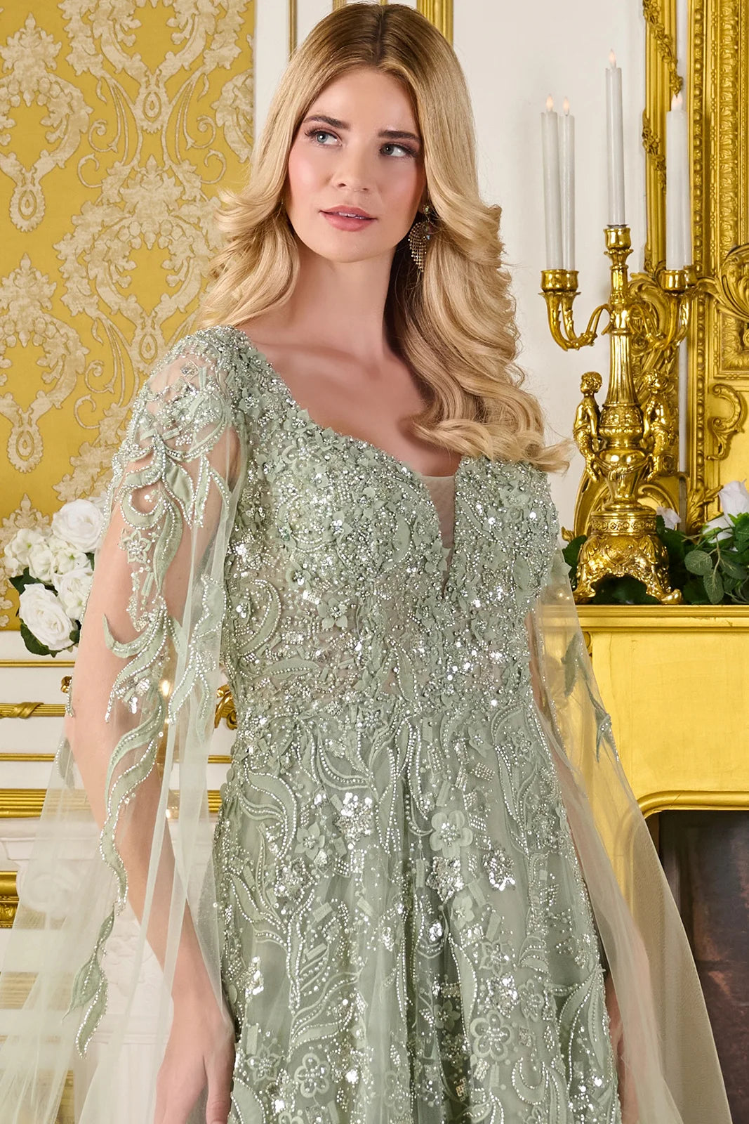 Vestido para Mamá de la Novia GLS by Gloria GL3838 - SAGE