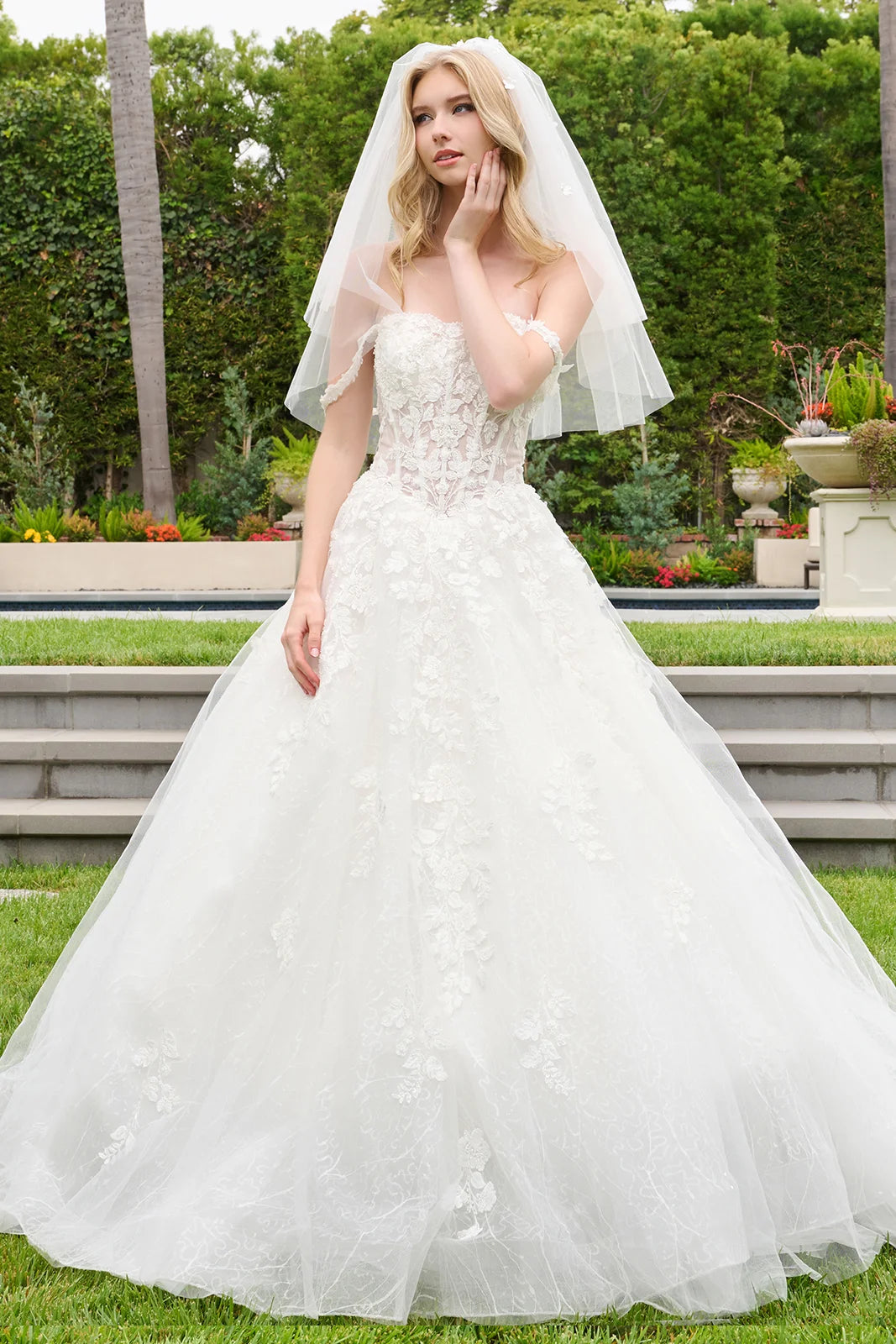Vestido de Novia GLS by Gloria GL3839 - OFF WHITE
