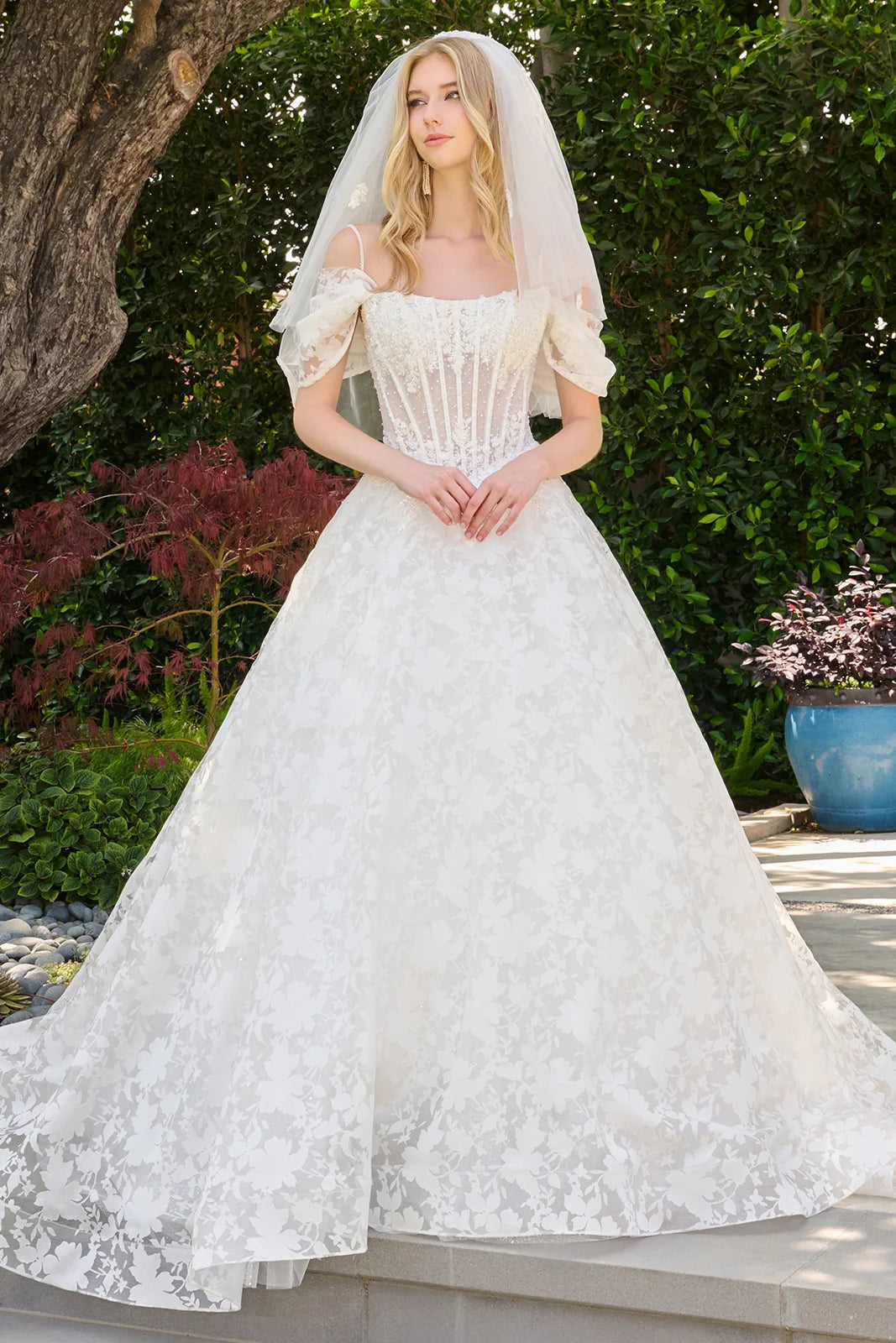Vestido de Novia GLS by Gloria GL3840 - OFF WHITE
