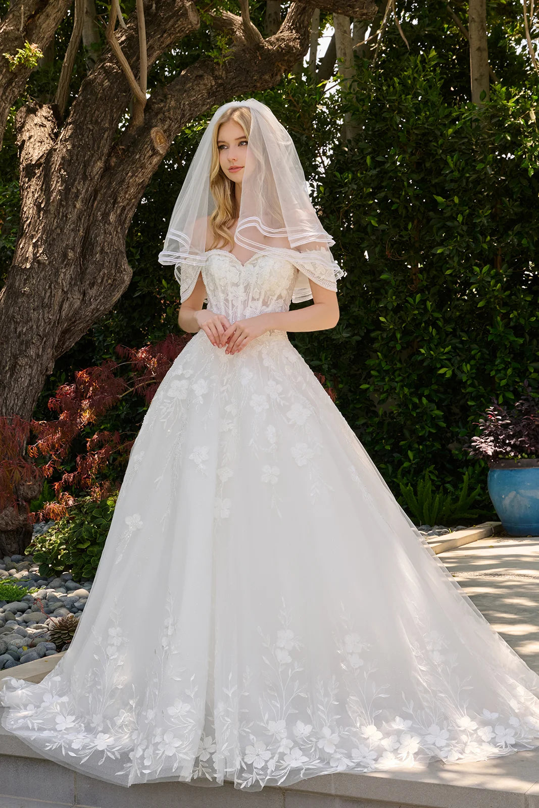 Vestido de Novia GLS by Gloria GL3845 - OFF WHITE