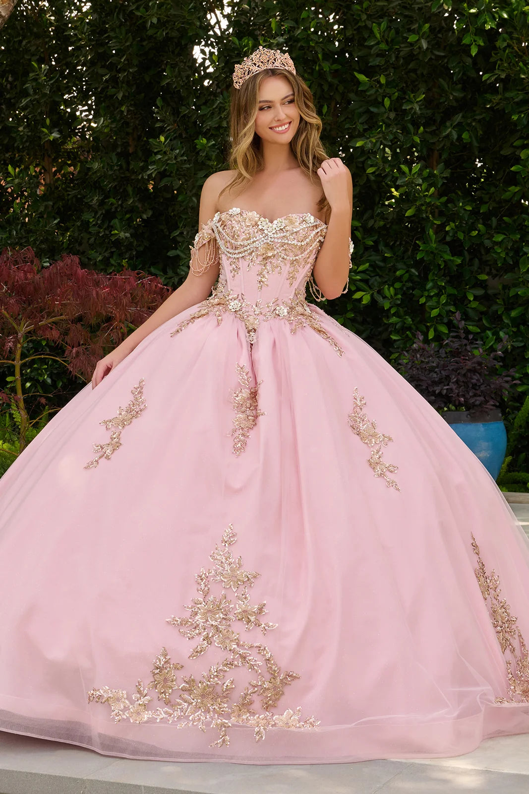 Vestido de XV Años Elizabeth K GL3849 - BLUSH