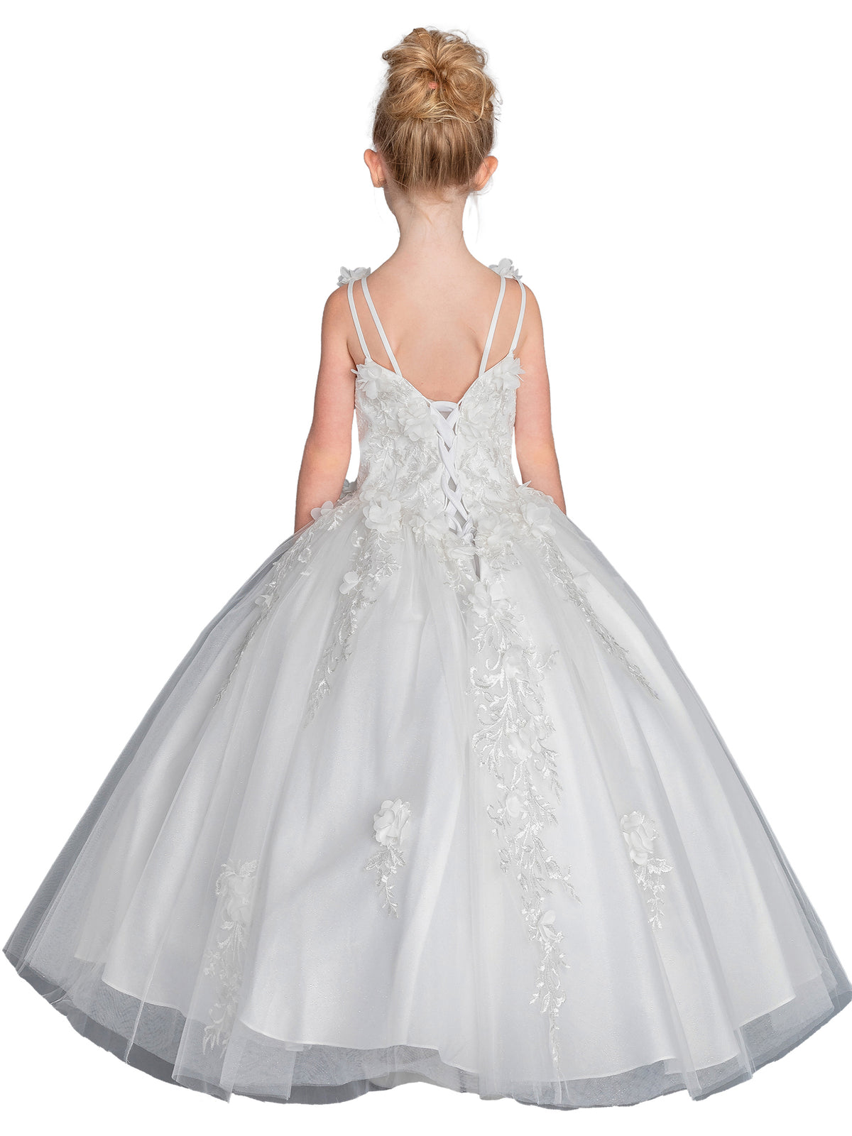 Vestido de Niña K804WHITE - 2