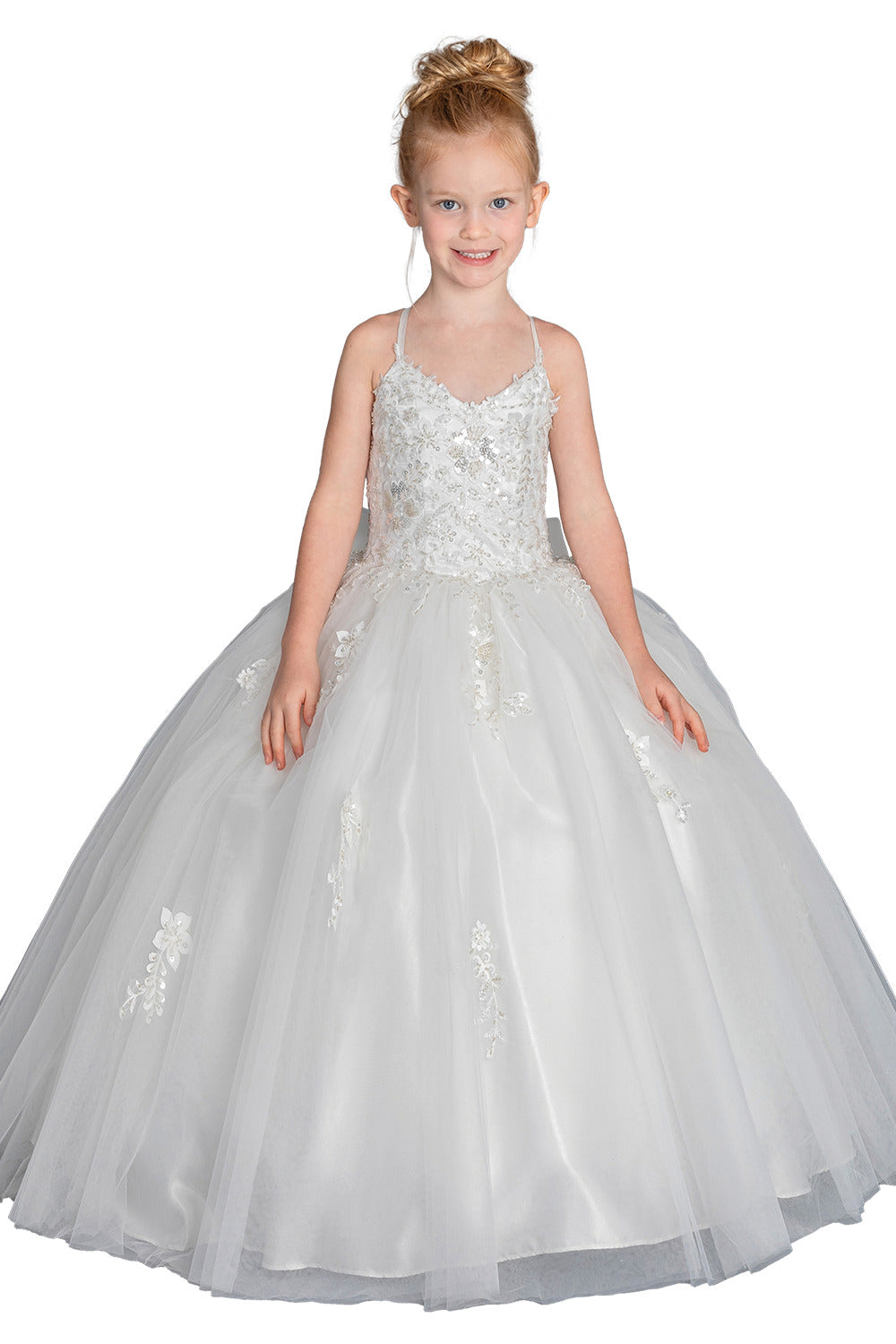 Vestido de Niña K808WHITE - 1