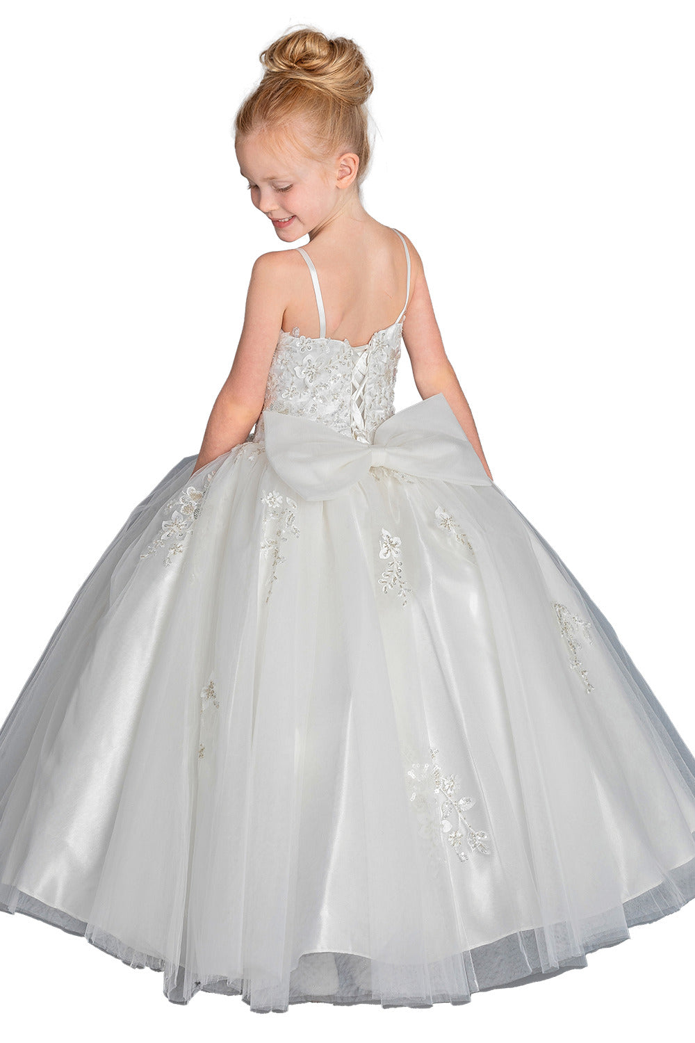 Vestido de Niña K808WHITE - 2